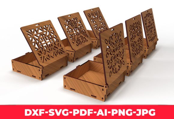 Download Ornaments Wooden Gift Box Laser Cut 02 - Premium Resources